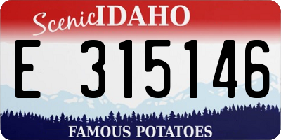 ID license plate E315146