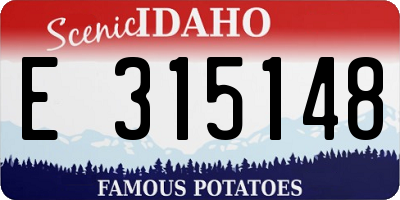 ID license plate E315148