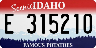 ID license plate E315210