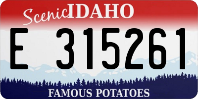 ID license plate E315261