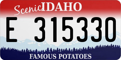 ID license plate E315330