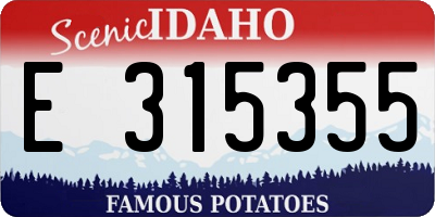 ID license plate E315355