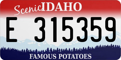 ID license plate E315359