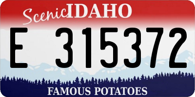 ID license plate E315372