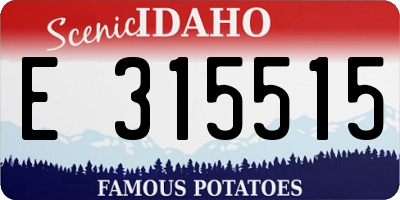 ID license plate E315515