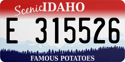 ID license plate E315526