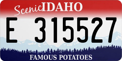 ID license plate E315527