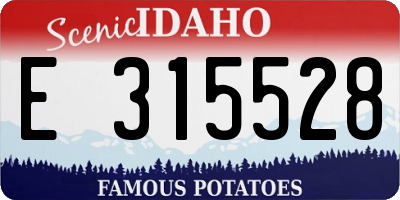 ID license plate E315528