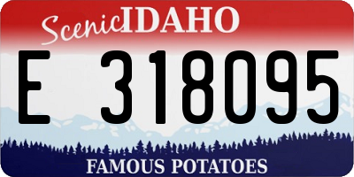 ID license plate E318095