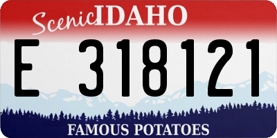 ID license plate E318121