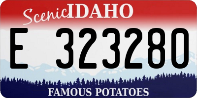 ID license plate E323280