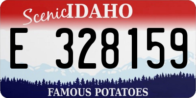 ID license plate E328159