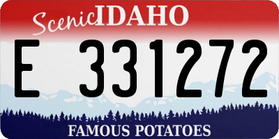 ID license plate E331272