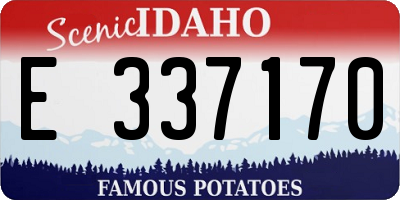 ID license plate E337170