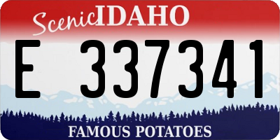 ID license plate E337341