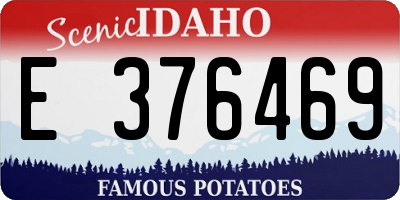 ID license plate E376469