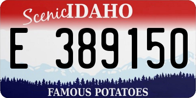 ID license plate E389150