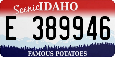ID license plate E389946