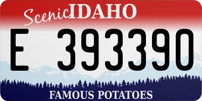 ID license plate E393390
