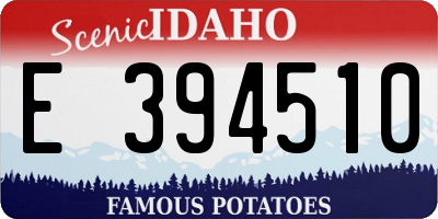 ID license plate E394510