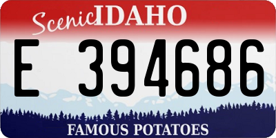 ID license plate E394686