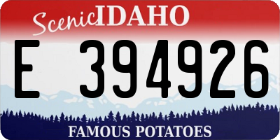 ID license plate E394926