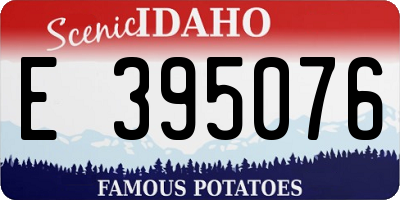 ID license plate E395076