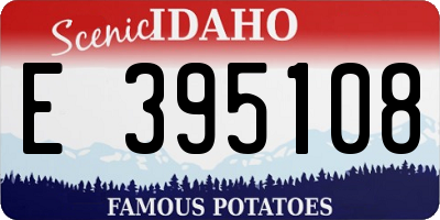 ID license plate E395108