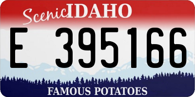 ID license plate E395166
