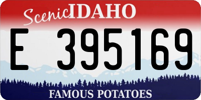 ID license plate E395169