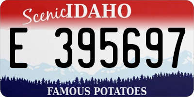 ID license plate E395697