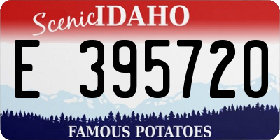 ID license plate E395720