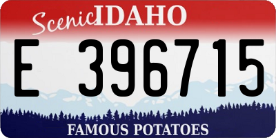 ID license plate E396715
