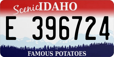 ID license plate E396724