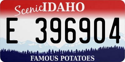 ID license plate E396904
