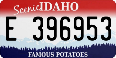 ID license plate E396953