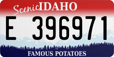 ID license plate E396971