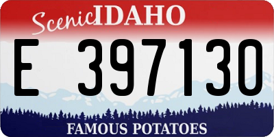 ID license plate E397130