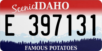 ID license plate E397131