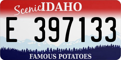 ID license plate E397133