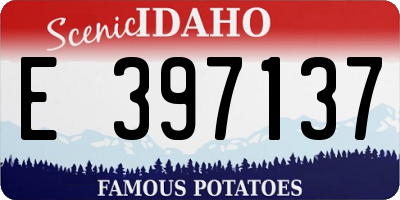 ID license plate E397137