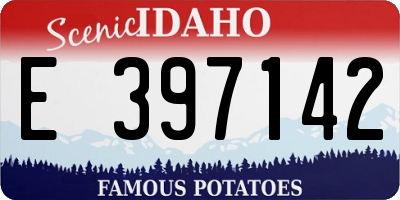 ID license plate E397142