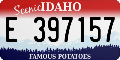 ID license plate E397157