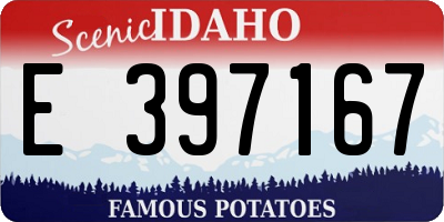 ID license plate E397167