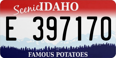 ID license plate E397170