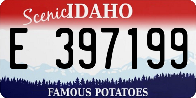 ID license plate E397199