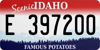 ID license plate E397200