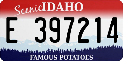 ID license plate E397214