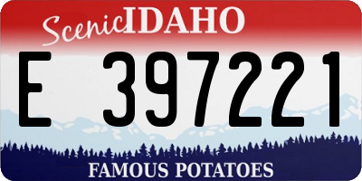 ID license plate E397221