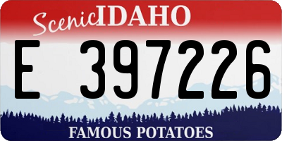 ID license plate E397226